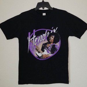 New "Jimi Hendrix Purple Guitar Circle" Rock Graphic Unisex T-Shirt – Small–3XL
